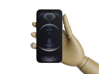 木偶手持iphone 12 pro 样机mockup .psd素材下载