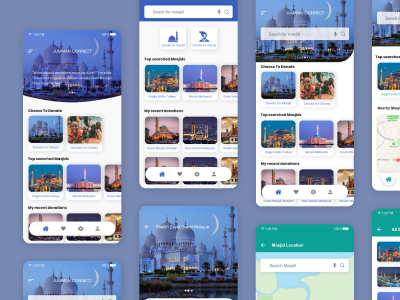 旅游app ui .xd素材下载
