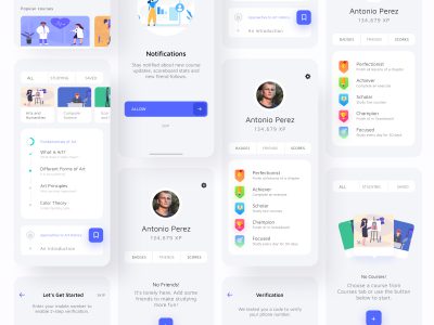 在线教育app ui .fig素材下载