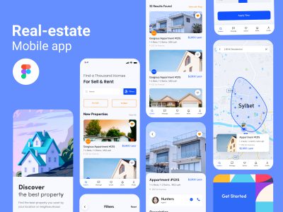 地产租房买房app ui .fig素材下载