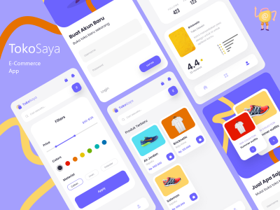 简洁电商app ui .xd素材下载