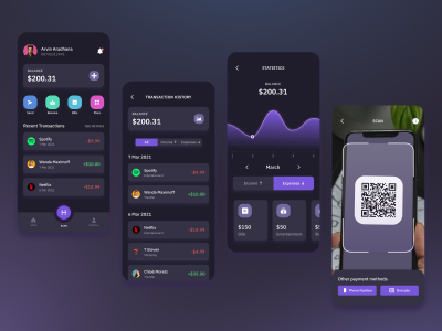 钱包支付app ui .fig素材下载