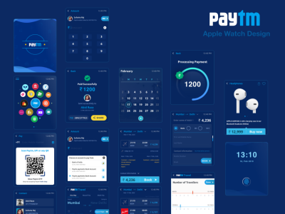 paytm apple watch ui .xd素材下载