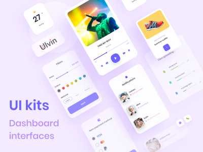 dashboard ui kit .xd素材下载
