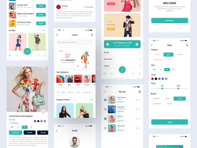 时装电商app ui .fig素材下载