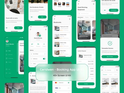 Ceridwen 成套酒店预订APP ui .fig素材下载