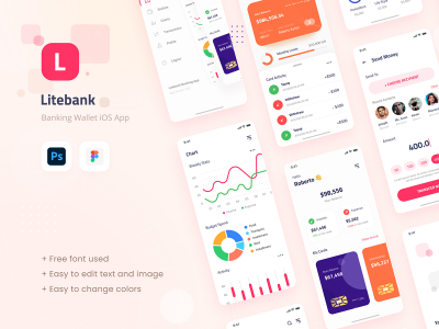 简洁金融银行app ui .fig .psd素材下载