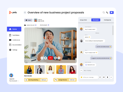 视频通话应用UI .xd素材下载