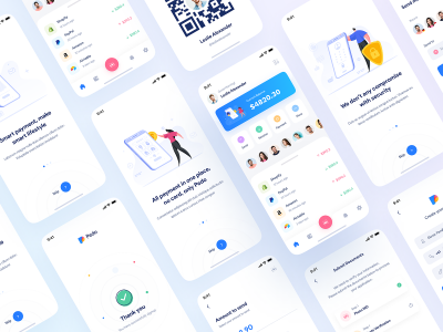 Pedo 数字金融钱包app ui & app ui kit .fig素材下载