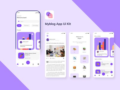 个人博客app ui .fig素材下载