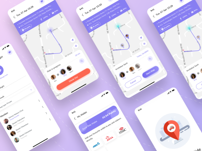 拼车app ui poolRide  .fig .xd .sketch素材下载