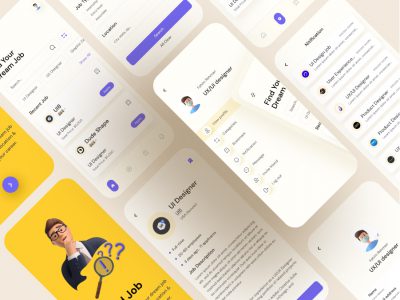 招聘平台app ui .fig素材下载