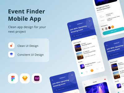 事件活动app ui  .xd .fig .sketch素材下载