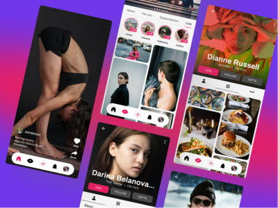FEEDLY短视频app ui .fig素材下载