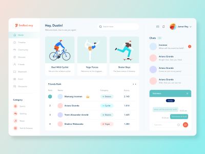 简洁dashboard .fig素材下载
