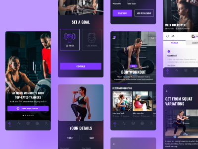 健身app ui .fig素材下载