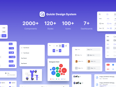 Quickr Design System 桌面端设计系统 .fig素材下载