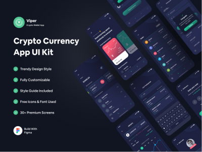 Viper 区块链数字钱包app ui .fig素材下载