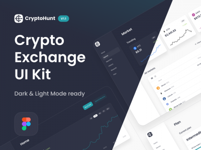 数字金融交易UI设计系统（明暗2个主题）.fig素材下载