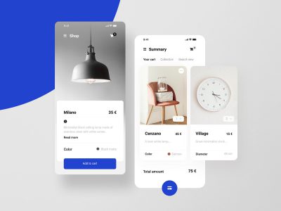 家居app ui .xd素材下载