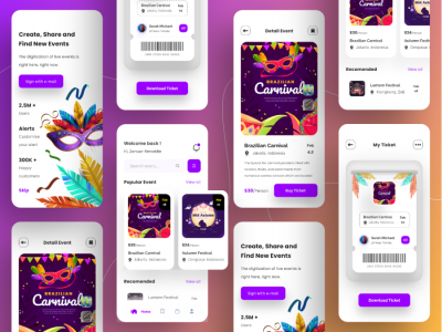 event app ui .fig .xd素材下载