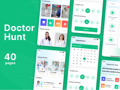 医疗、医生app ui .fig素材下载