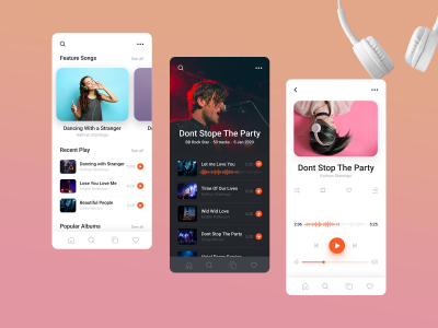 音乐app ui .fig素材下载
