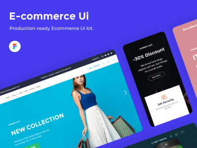 一整套web电商UI .fig素材下载