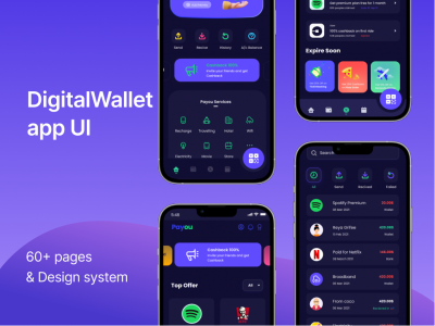 Payou 数字钱包app ui .fig素材下载