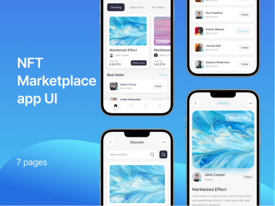 NFT 数字藏品app ui .fig素材下载