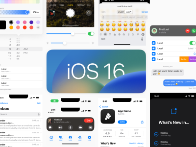 IOS 16 app ui kit .fig素材下载