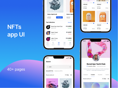 NFTs数字藏品app ui .fig素材下载