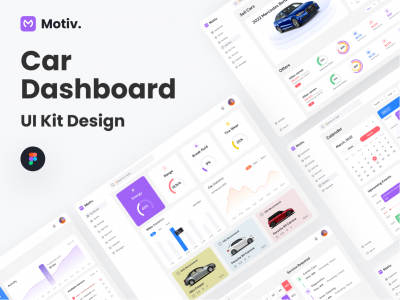 成套汽车dashboard ui .fig素材下载