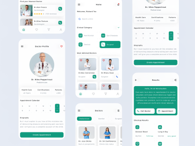 医疗app ui .fig素材下载