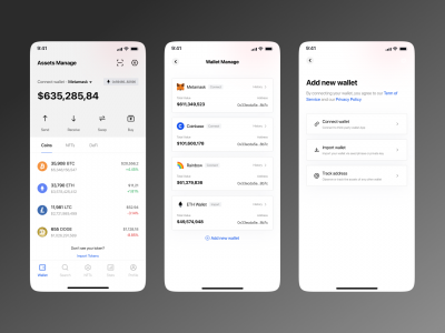数字货币钱包app ui .fig素材下载