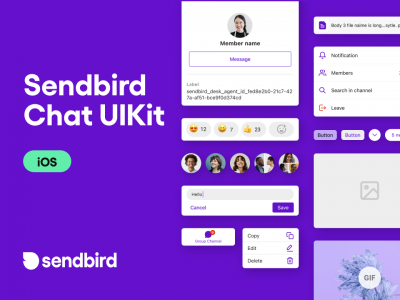 Sendbird Chat 聊天app UIKit iOS .fig素材下载