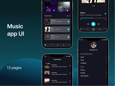音乐app ui .fig素材下载