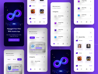 云存储app ui .fig .xd 素材下载