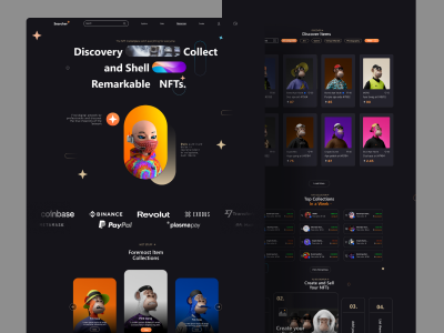 NFT数字藏品平台网站UI .fig素材下载