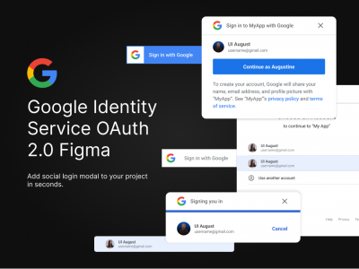 GIS – Google Identity Services 授权登录组件ui .fig素材下载