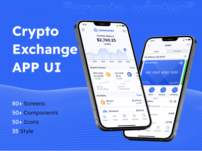 CryptoExchange 加密货币交易平台app ui .fig素材下载