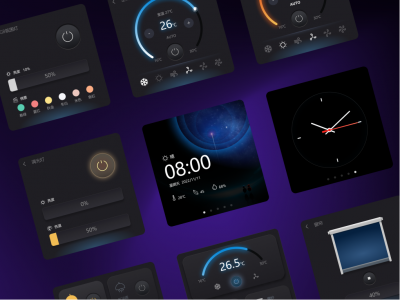 智能家居watch app ui .fig素材下载