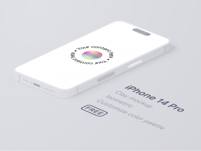 2.5D iphone 14 pro样机mockup .fig素材下载