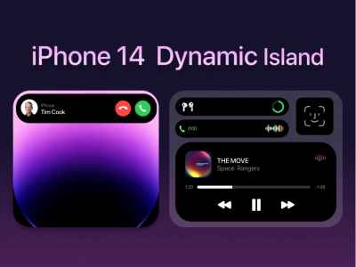 iPhone 14 Dynamic Island 灵动岛UI .fig素材下载