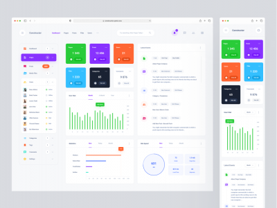 响应式dashboard ui .fig素材下载