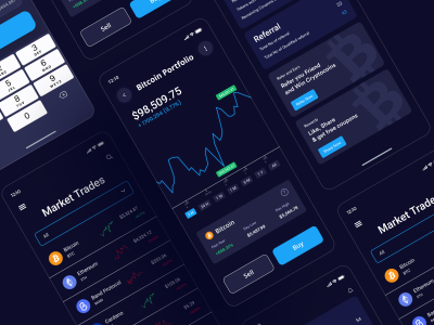 深色加密货币app ui .fig素材下载