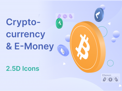 2.5D 加密数字货币图标 .fig素材下载