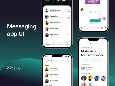 聊天app ui .fig素材下载