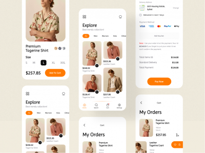 简洁品牌服饰电商app ui .fig素材下载