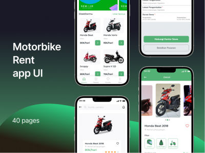 摩托车租车app ui .fig素材下载